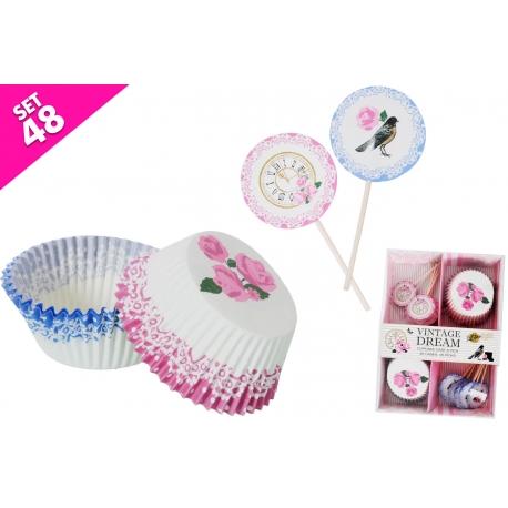 SET PIROTTINI E BANDIERINE 48PZ