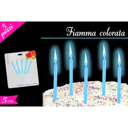 CANDELINE FIAMMA COLORATA 5PZ