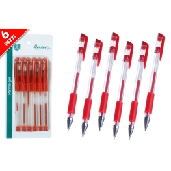 SET 6 PENNE ROSSE GEL