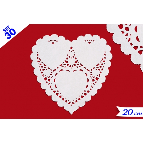 SET 30PZ CENTRINI X DOLCI CUORE 20.3CM
