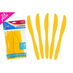 --SET 24 COLTELLI GIALLI