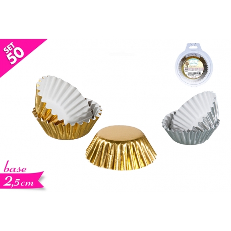 SET 50 PIROTTINI ORO/SILV. 5.8CM 2ASS