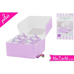 BOX PORTA CUPCAKE 2PZ