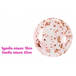 PALLONCINO 18CM C/CORIANDOLI