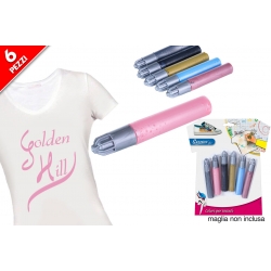 SET 6 TUBETTI COLORE PER TESSUTO