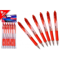 SET 6 PENNE SFERA A SCATTO ROSSE