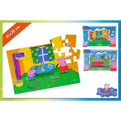 PUZZLE 24PZ 41X28CM PEPPA PIG 2ASS