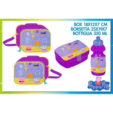 SET PORTA MERENDA PEPPA PIG GIRL