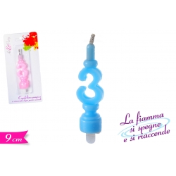 CANDELA N. 3 FIAMMA MAGICA 2ASS