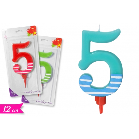 CANDELA MAXI NUMERO '5' ASS
