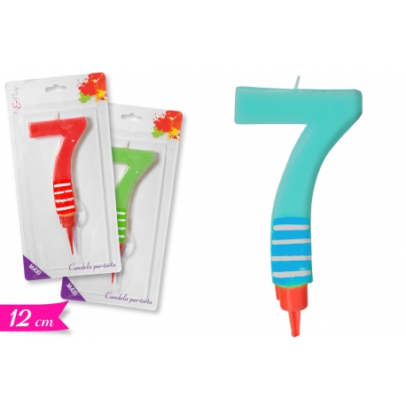 CANDELA MAXI NUMERO '7' ASS