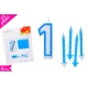 CANDELA N. "1" BLU SET 13PZ