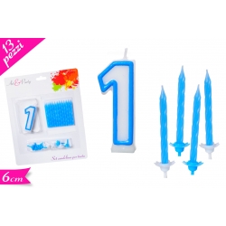 CANDELA N. "1" BLU SET 13PZ