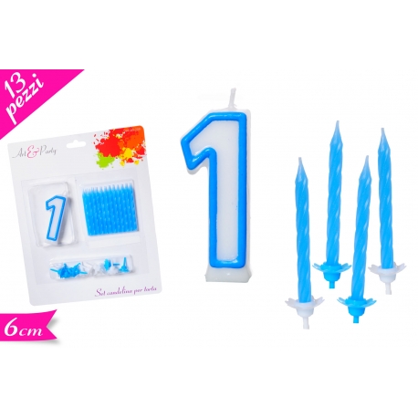CANDELA N. "1" BLU SET 13PZ