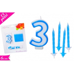 CANDELA N. "3" BLU SET 13PZ