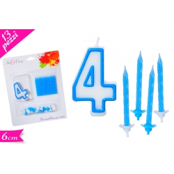 CANDELA N. "4" BLU SET 13PZ