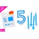 CANDELA N. "5" BLU SET 13PZ