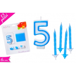 CANDELA N. "5" BLU SET 13PZ