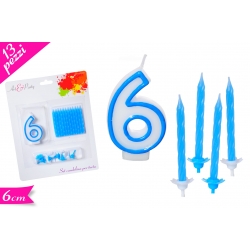 CANDELA N. "6" BLU SET 13PZ