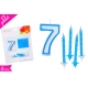 CANDELA N. "7" BLU SET 13PZ