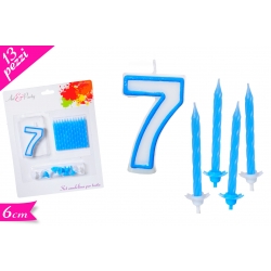 CANDELA N. "7" BLU SET 13PZ