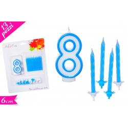 CANDELA N. "8" BLU SET 13PZ