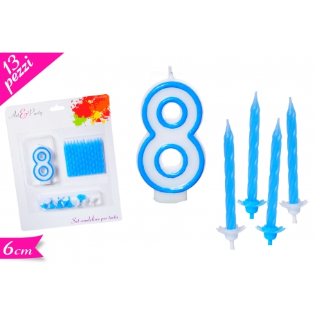 CANDELA N. "8" BLU SET 13PZ