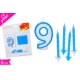 CANDELA N. "9" BLU SET 13PZ