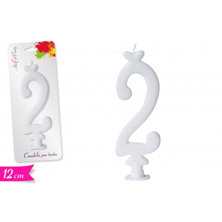 CANDELA NUMERO '2' 12CM