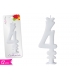 CANDELA NUMERO '4' 12CM