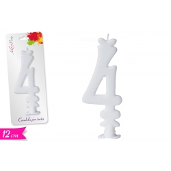 CANDELA NUMERO '4' 12CM
