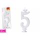 CANDELA NUMERO '5' 12CM
