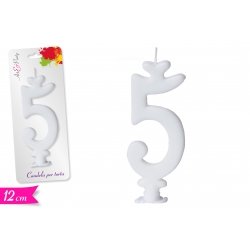 CANDELA NUMERO '5' 12CM