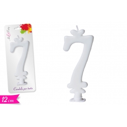 CANDELA NUMERO '7' 12CM