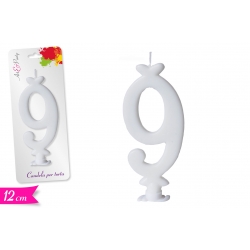 CANDELA NUMERO '9' 12CM