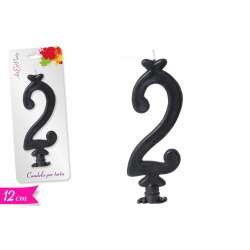 CANDELA NUMERO '2' 12CM