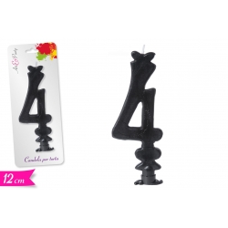 CANDELA NUMERO '4' 12CM