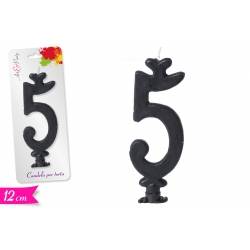 CANDELA NUMERO '5' 12CM