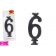CANDELA NUMERO '6' 12CM