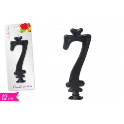 CANDELA NUMERO '7' 12CM
