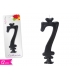 CANDELA NUMERO '7' 12CM