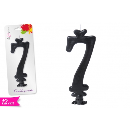 CANDELA NUMERO '7' 12CM