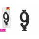 CANDELA NUMERO '9' 12CM