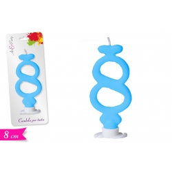 CANDELA NUMERO '8' 8CM