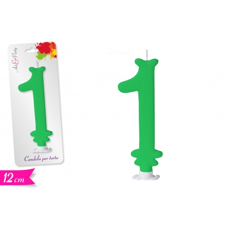 CANDELA NUMERO '1' 12CM