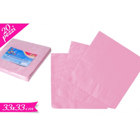 -SET 20 TOVAGLIOLI ROSA GRANDE
