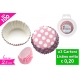 SET 100 PIROTTINI POIS/ROSA 5.8CM