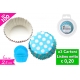SET 100 PIROTTINI POIS/CELESTE 5.8CM