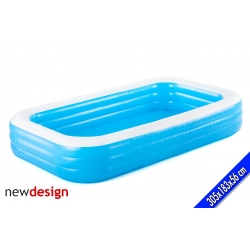 PISCINA RETT. BLU 305X183X56CM