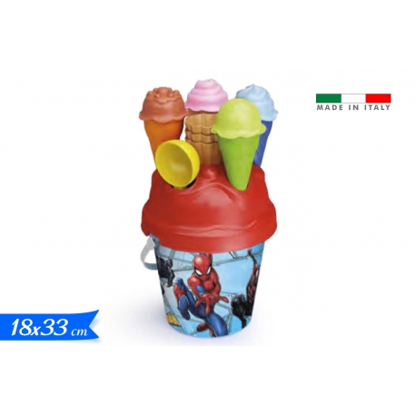 SECCHIELLO DIAM.18 SPIDER-MAN+CONI GELAT